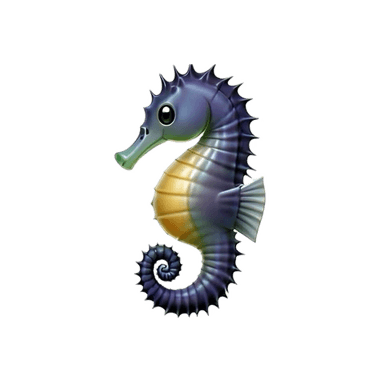 A Seahorse Genmoji